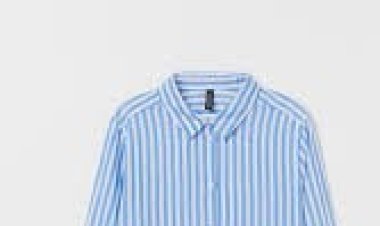 MAVİ  ÇİZGİLİ GÖMLEK