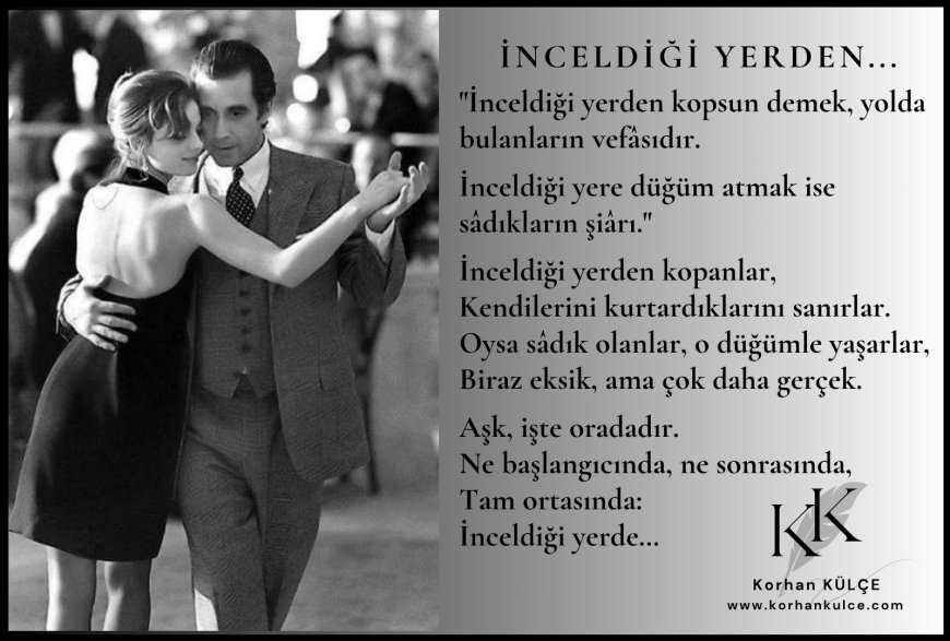 İnceldiği Yerden...