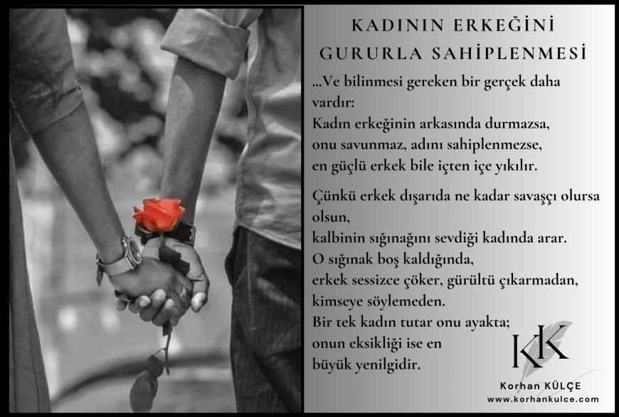 Kadının Erkeğini Gururla Sahiplenmesi