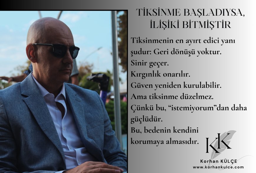 Tiksinme Başladıysa İlişki Bitmiştir