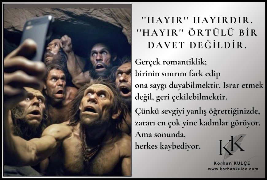 ''Hayır'', Hayırdır. ''Hayır'' Örtülü Bir Davet Değildir